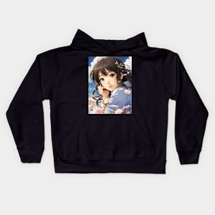 Enchanting Japanese Beauty XIV Kids Hoodie